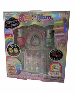 HOT FOCUS INC Toys Rainbow Glow In Dark Nail Glam