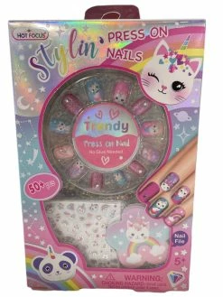HOT FOCUS INC Toys Caticorn Stylin Press On Nails