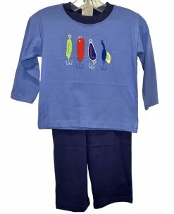 Luigi Fall Four Fishing Lures Dk Royal Pant Set