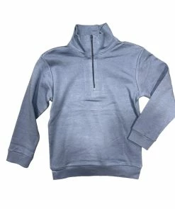 Luigi Fall Slate Blue 1/4 Zip Jacket New Arrivals