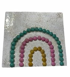 GLORY HAUS Med Multi Beaded Rainbow Block