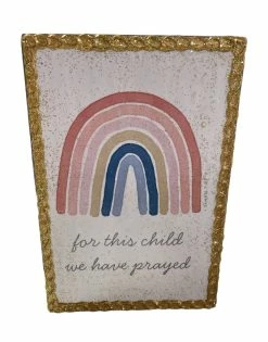 GLORY HAUS For This Child We Have Prayed LG Block Decor