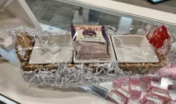 Mudpie Decor Hyacinth Section Server Set Wrapped W/Dip Set