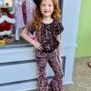 Bratty Maddy Pink/Black Sequin Top