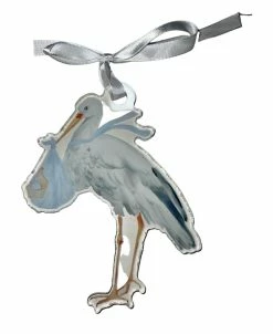 GLORY HAUS Decor Blue Stork Ornament