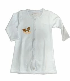 Squiggles Fall New Arrivals Squiggles Rocking Horse Blue Day Gown