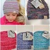 CC Beanie Kids CC 4-Tone Messy Bun Beanie Gifts