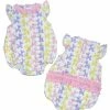 Magnolia Baby Pink Balloon Dogs Print Ruffle Bubble