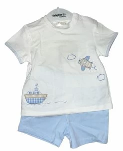 Mayoral Spring Spring/Summer 2023 Ship & Airplane Short Set
