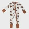 Angel Dear Fall Bison 2 Way Zipper Romper