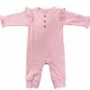 Baby Registry Solid Pink Playsuit