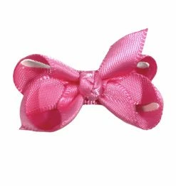 BEYOND CREATION 1.5'' Satin Hot Pink Infant Bow Baby Accessories
