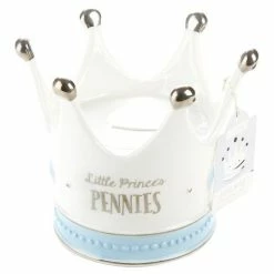 Baby Aspen Baby Accessories Crown Ceramic Bank