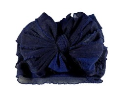 IN AWE Navy Knotted Headband