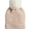 Mudpie Accessories Baby Accessories PINK FUZZY POM KNIT HAT