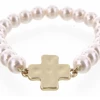 Jane Marie KIDS PINK PEARL CROSS BRACELET Gifts