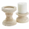 Mudpie Decor SHORT CHUNKY CANDLE HOLDERS
