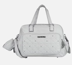 Mayoral Accessories Grey Quilted Diaper Bag W/Paci Holder Baby Accessories