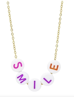 ZOMI GEMS Smile Beaded Necklace Gifts