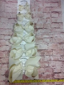 Beckys Antique White Hairbow Baby Accessories