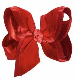 BEYOND CREATION Baby Accessories 5.5'' XL Satin/Velvet Red Bow