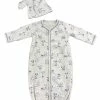 Kissy Kissy Infant Clothing Puppy Print Conv. Gown W/Hat