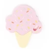 Three Hearts ICE CREAM SILICONE TEETHER