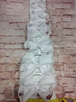 Beckys Baby Accessories White Bow