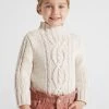 Mayoral Fall Oatmeal Braided Sweater New Arrivals