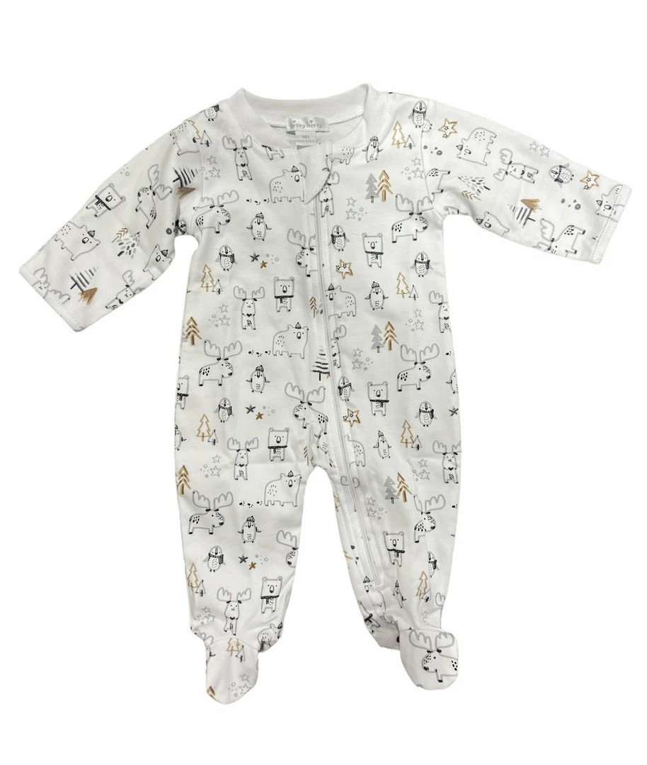Brand new ๐งจ Kissy Kissy Winter Wilderness Zipper Footie Infant Clothing ๐ 1 Kissy Kissy Winter Wilderness Zipper Footie Infant Clothing