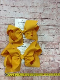 Beckys Baby Accessories Gold Hairbow