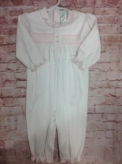 Kissy Kissy Pink Smocked Girls Converter