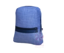 Oh Mint Baby Accessories NAVY CHAMBRAY SMALL BACKPACK