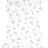 Sweet Bamboo Roses White Boho Dress Infant Clothing