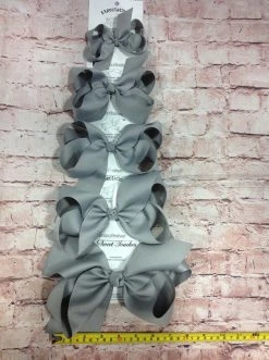 Beckys Pewter Hairbow Baby Accessories