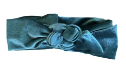 Headbands Of Hope Emerald Velvet Infinity Turban