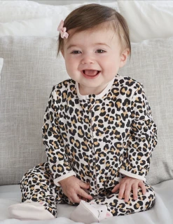 Little Me Spring Leopard Footie Spring/Summer 2023