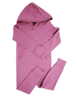 Sweet Bamboo Merlot Hooded Pocket Romper Infant Clothing