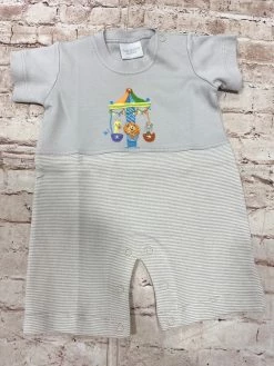 Squiggles Grey Carousel Friends Romper Spring/Summer 2023