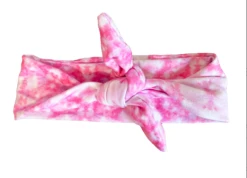 Headbands Of Hope Pink Tie Dye Knotted Headband