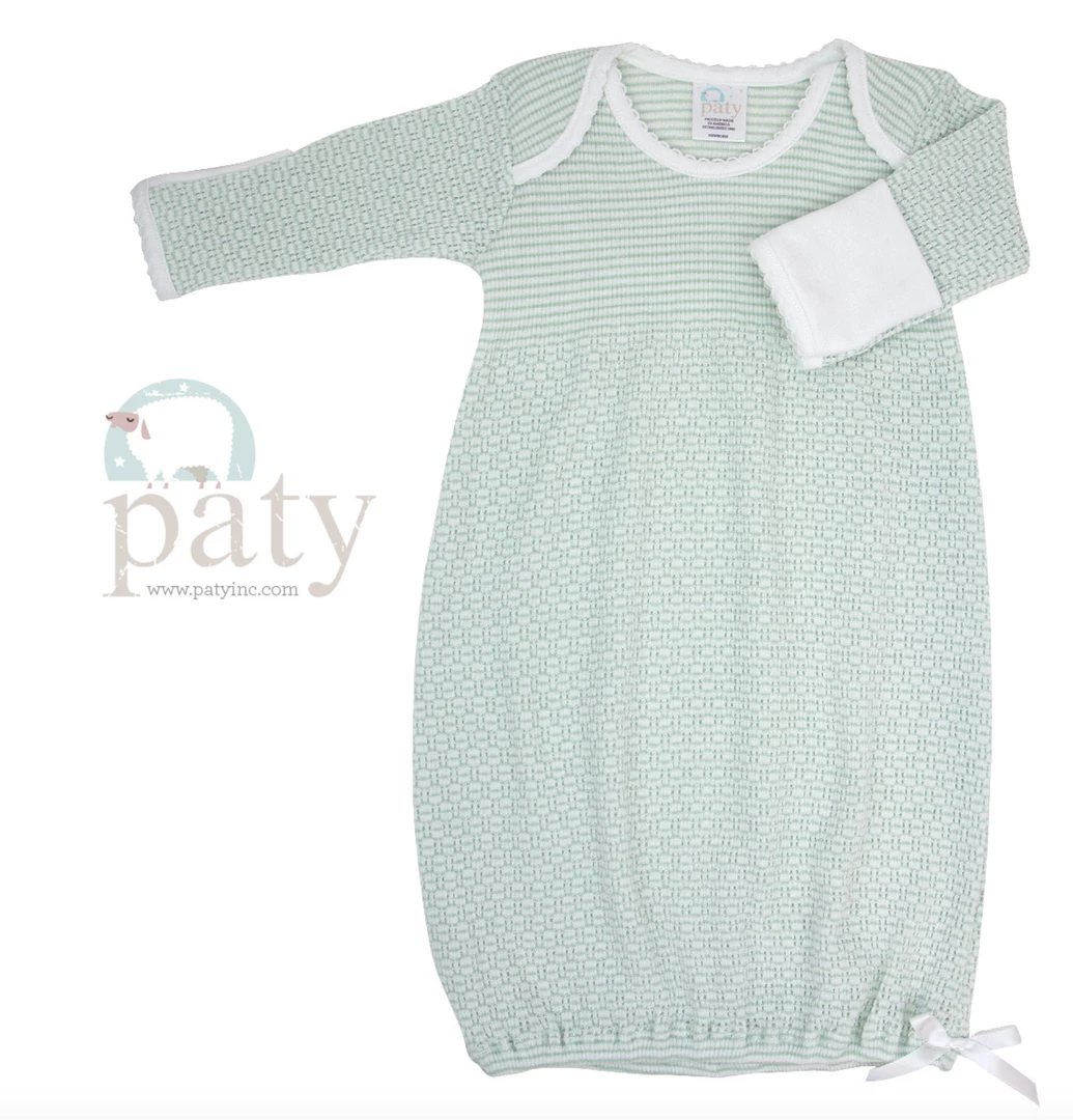 Best deal ๐ Paty Gown Mint W/White Trim Infant Clothing โค๏ธ 1 Paty Gown Mint W/White Trim Infant Clothing