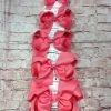 Beckys Coral Rose Hairbow