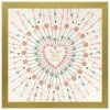 GBA 15x15 Metallic Fr Arrow Heart Decor
