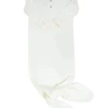 Sweet Bamboo Infant Clothing Whispery White Knotted Gown