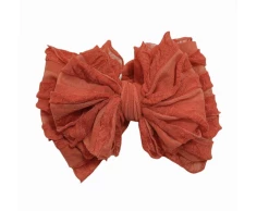 IN AWE Burnt Orange Knotted Headband Baby Accessories