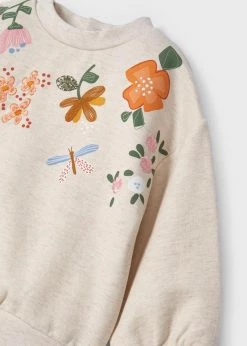 Mayoral Fall New Arrivals Embroidered Flowered Sweater Legging Set
