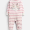 Joules Fall 22 Cat Stripe Onesie