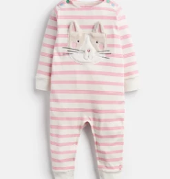 Joules Fall 22 Cat Stripe Onesie