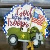DEMDACO Decor GOD BLESS TROOPS HANGER