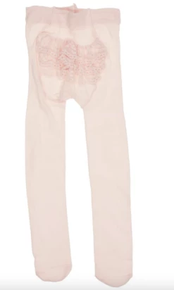 BEYOND CREATION Bottom Lace Pink Microfiber Tights Baby Accessories